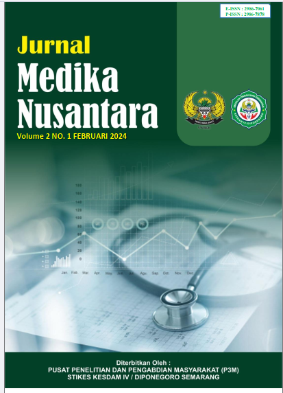 					View Vol. 2 No. 2 (2024): Mei : Jurnal Medika Nusantara
				